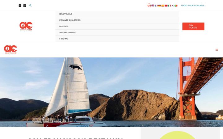 Snímek obrazovky adventurecat.com