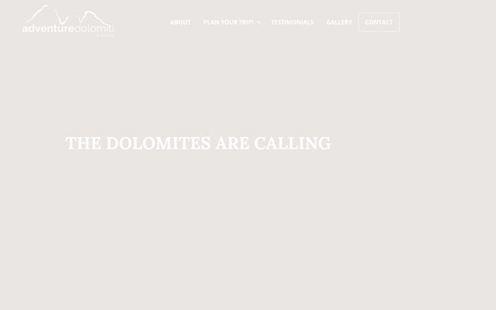 Screenshot of adventuredolomiti.com
