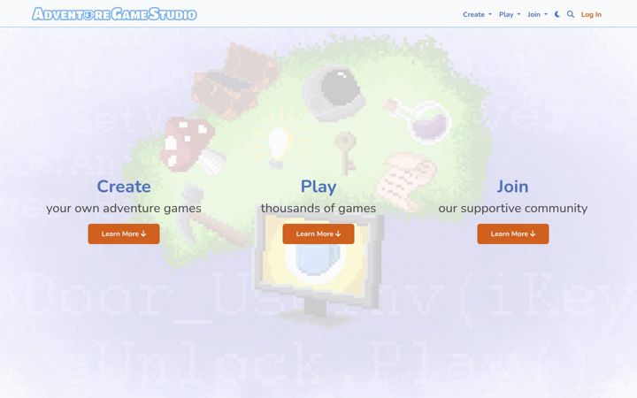 Screenshot of adventuregamestudio.co.uk
