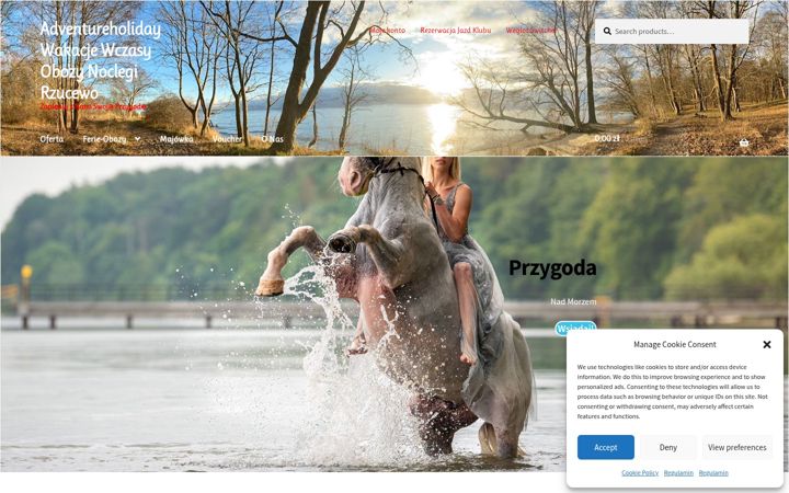 Posnetek zaslona adventureholiday.pl