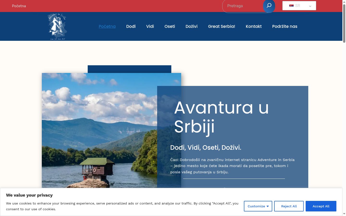 Screenshot tal-banner tal-kunsens muri qabel kwalunkwe interazzjoni