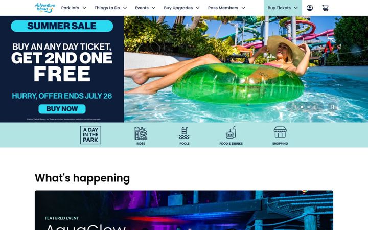 Screenshot of adventureisland.com
