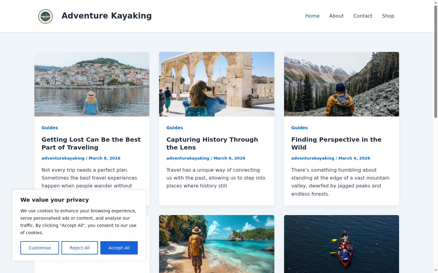 Screenshot του banner συγκατάθεσης που εμφανίστηκε πριν από οποιαδήποτε αλληλεπίδραση