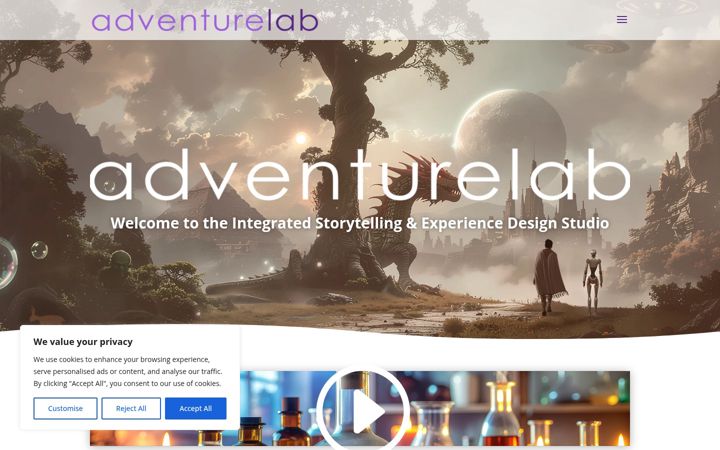 Snímek obrazovky adventurelabstudio.com