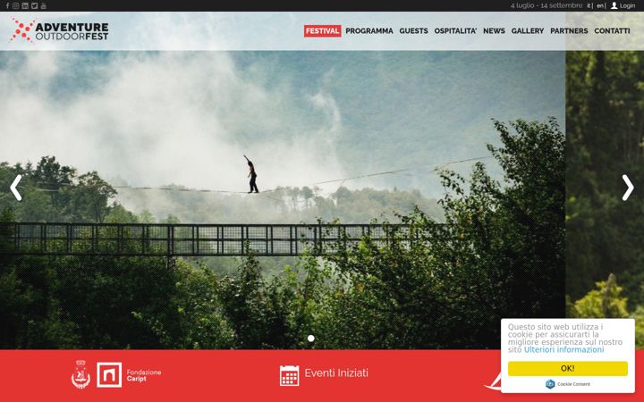 Screenshot of adventureoutdoorfest.com