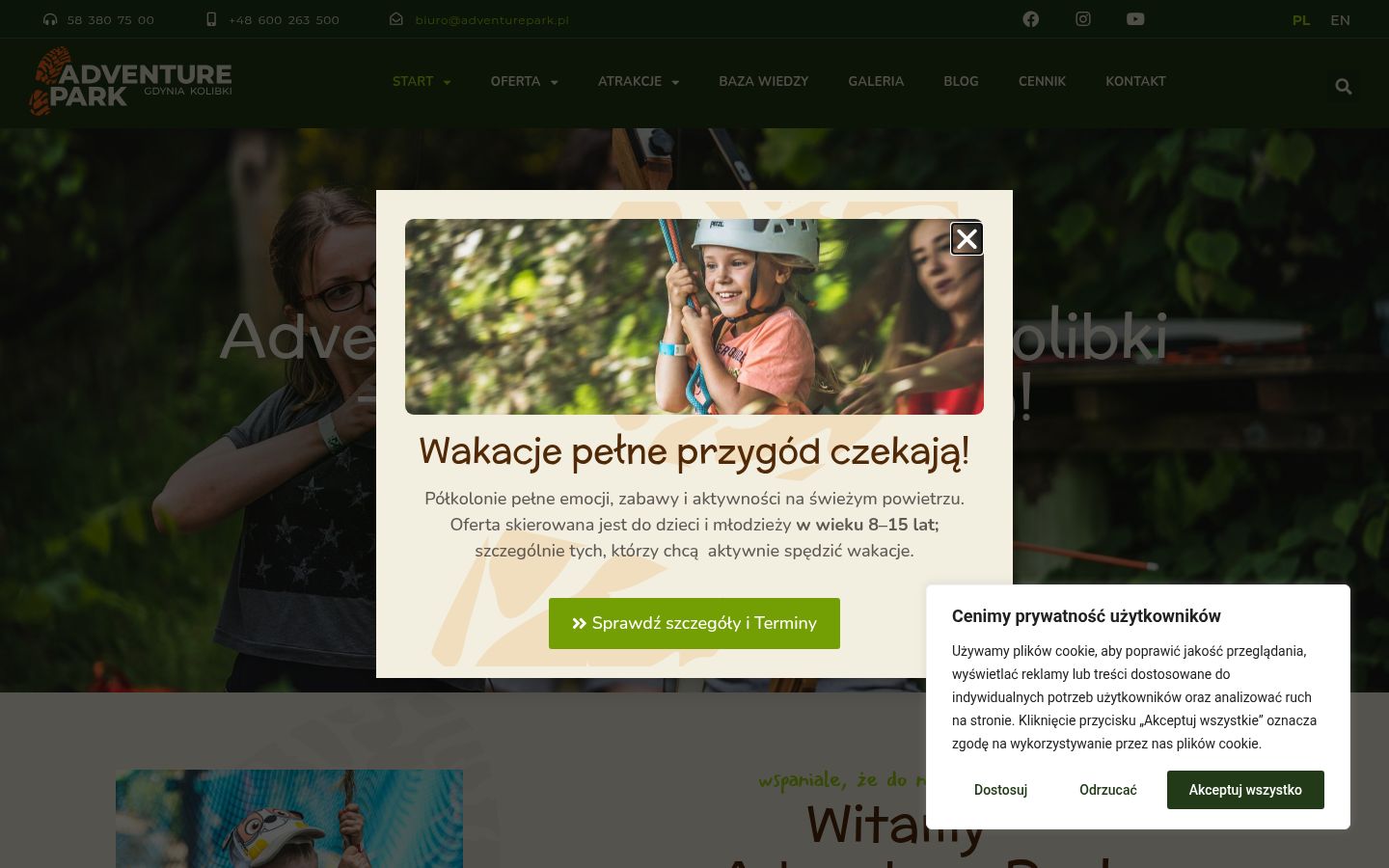 Sutikimo reklamjuostės, rodytos prieš bet kokią sąveiką, ekrano kopija