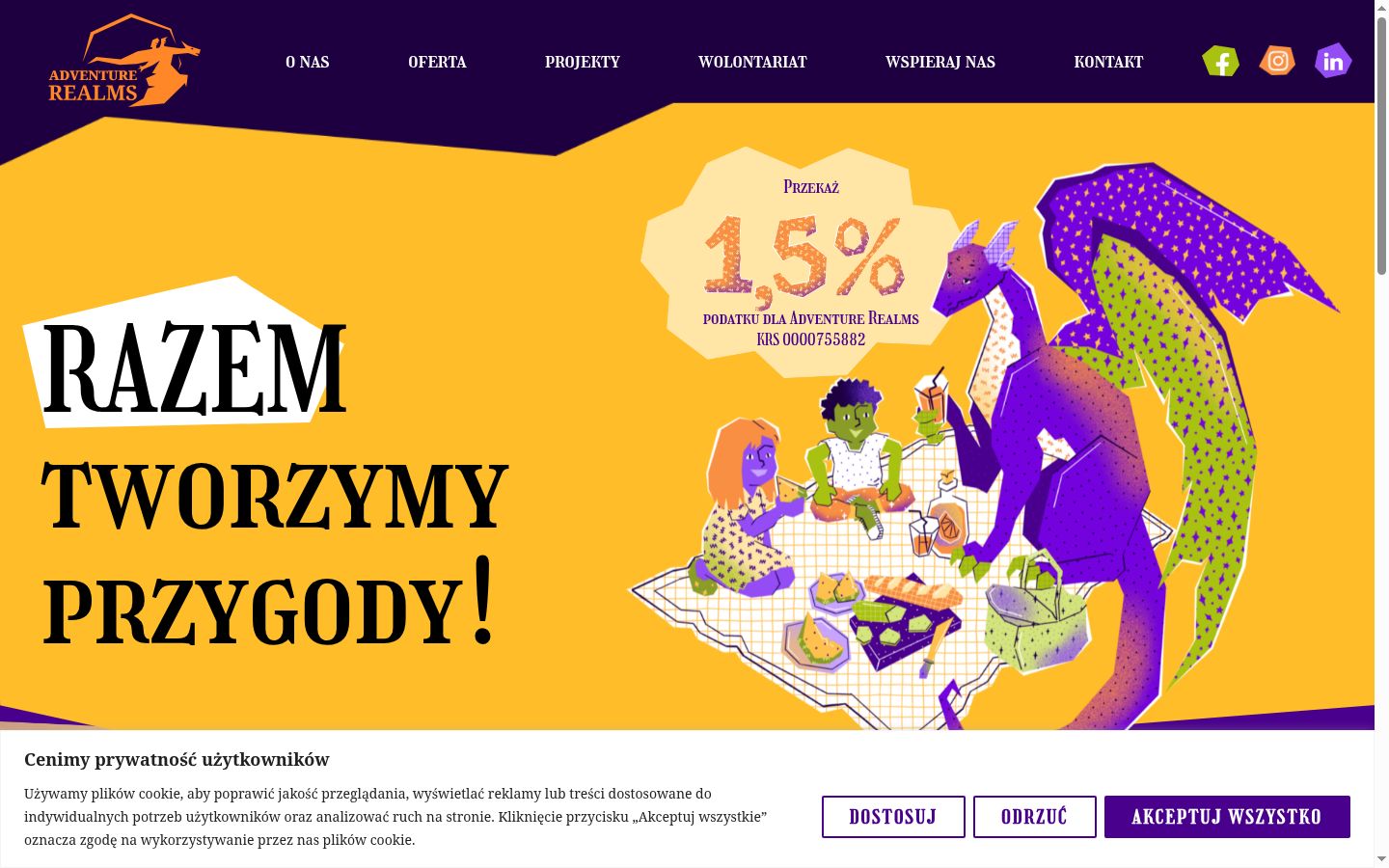 Screenshot tal-banner tal-kunsens muri qabel kwalunkwe interazzjoni