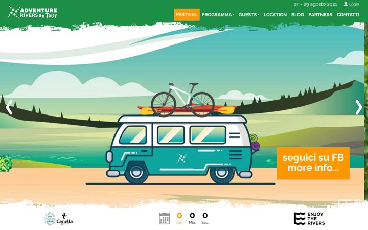 Screenshot of adventureriver.it