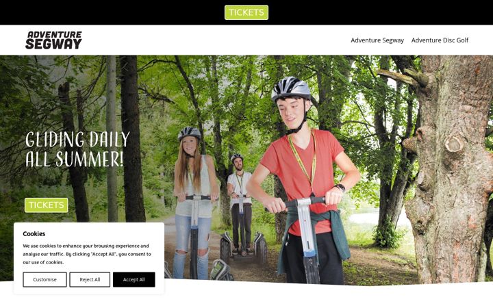 Screenshot of adventuresegway.com