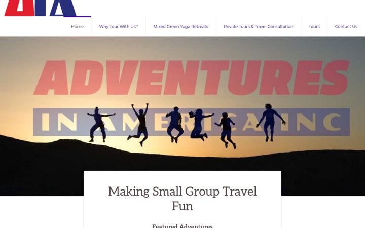 Screenshot of adventuresinamericainc.com