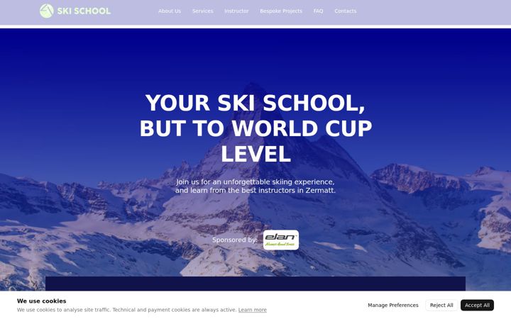 Screenshot of adventureskischool.com