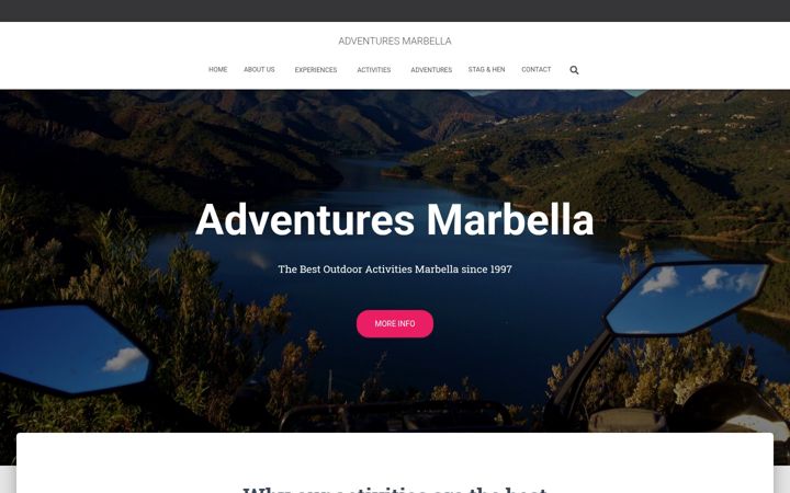 Screenshot of adventuresmarbella.com