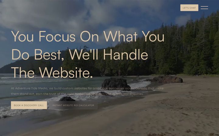 Screenshot di adventuretidemedia.com
