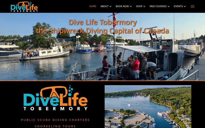 Screenshot of adventuretobermory.com