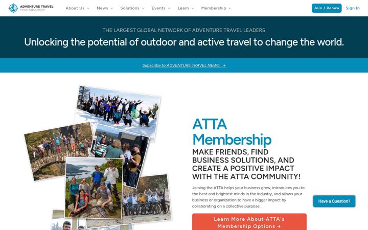 Screenshot of adventuretravel.biz