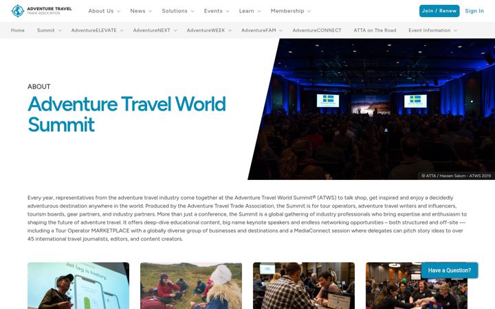 Képernyőkép: adventuretravelworldsummit.com