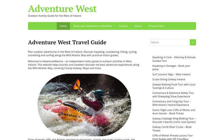 Képernyőkép: adventurewest.ie