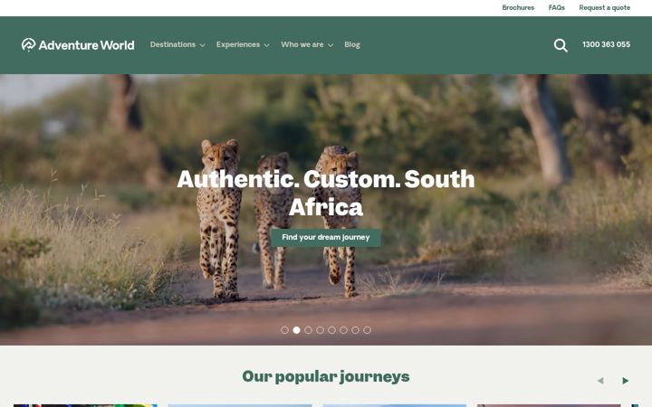 Screenshot of adventureworld.com