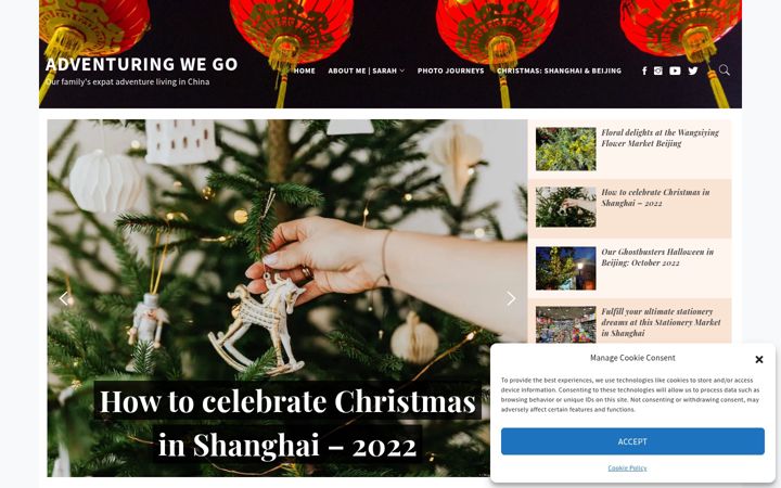 Screenshot of adventuringwego.com