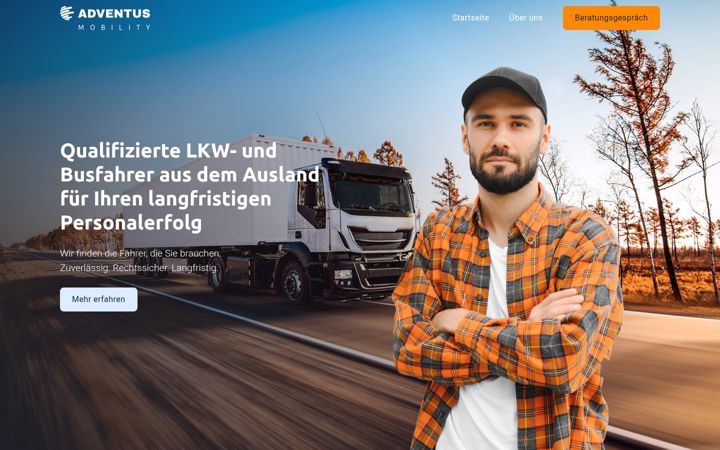 Screenshot of adventus-mobility.de