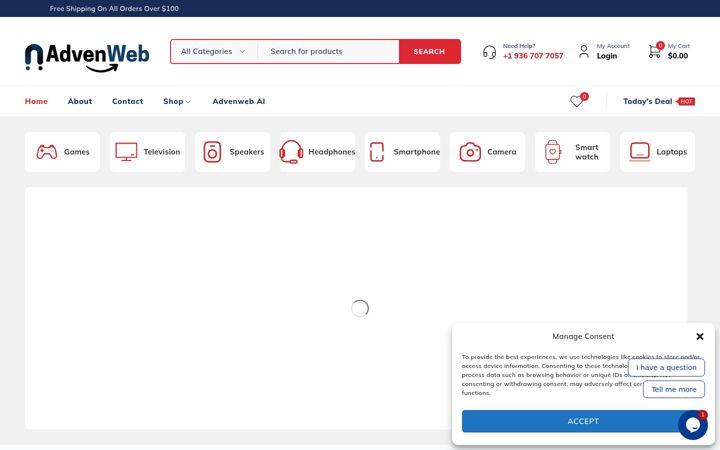 Screenshot ta' advenweb.com