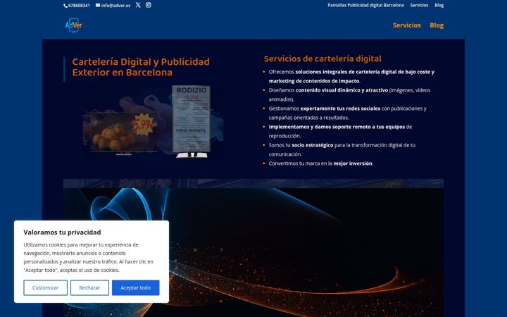 Captura de pantalla de adver.es