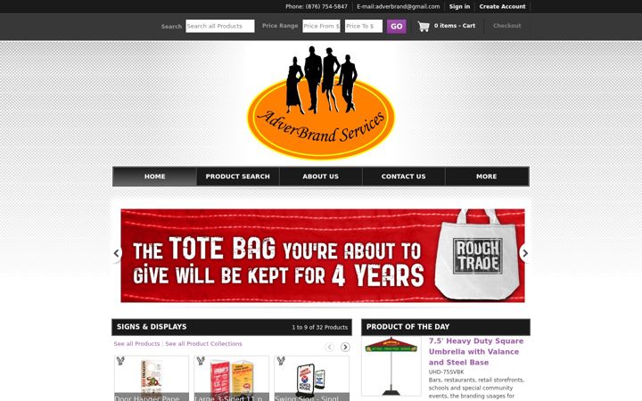 Screenshot of adverbrandservices.com