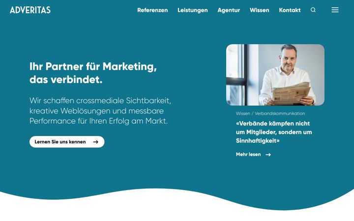 Screenshot of adveritas.ch