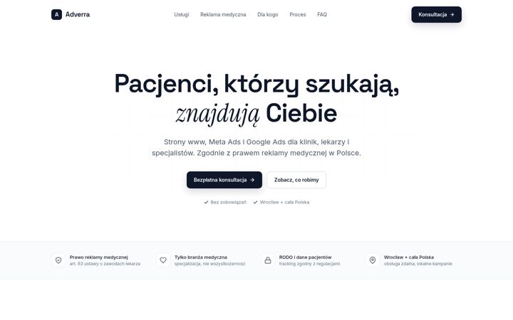 Screenshot of adverra.eu