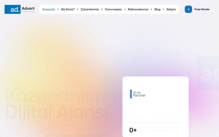 Captură de ecran a advert.com.tr
