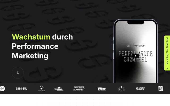 Screenshot του advertace.de