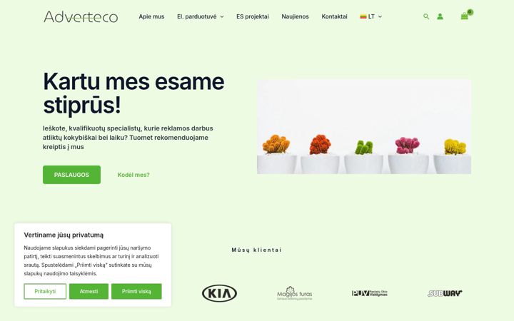 Screenshot of adverteco.lt