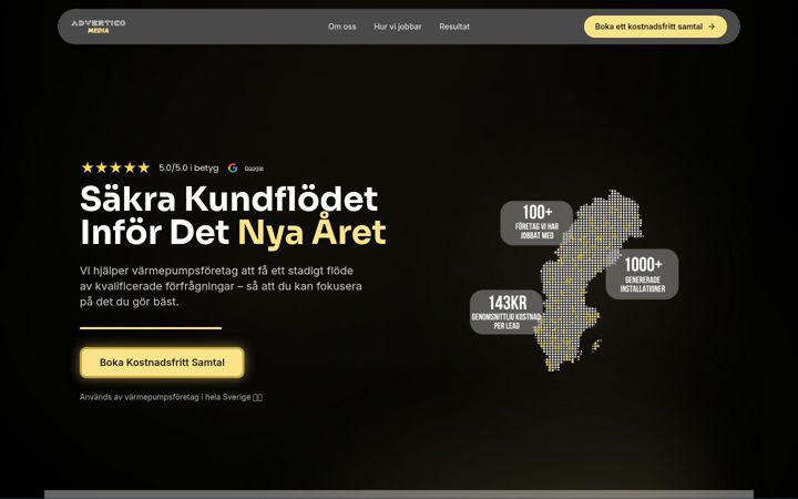 Screenshot of advertico.se