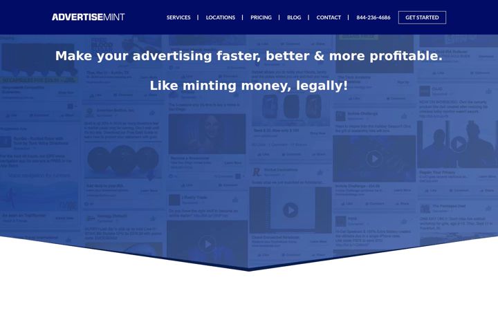 Screenshot ta' advertisemint.com
