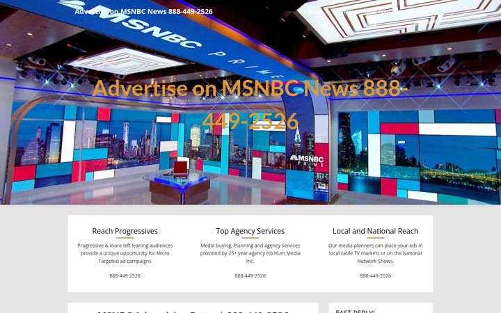 Screenshot of advertiseonmsnbc.com