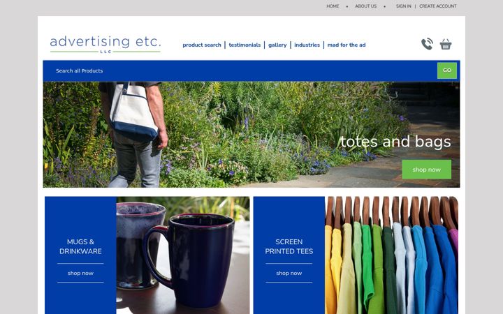 Screenshot ta' advertising-etc.com