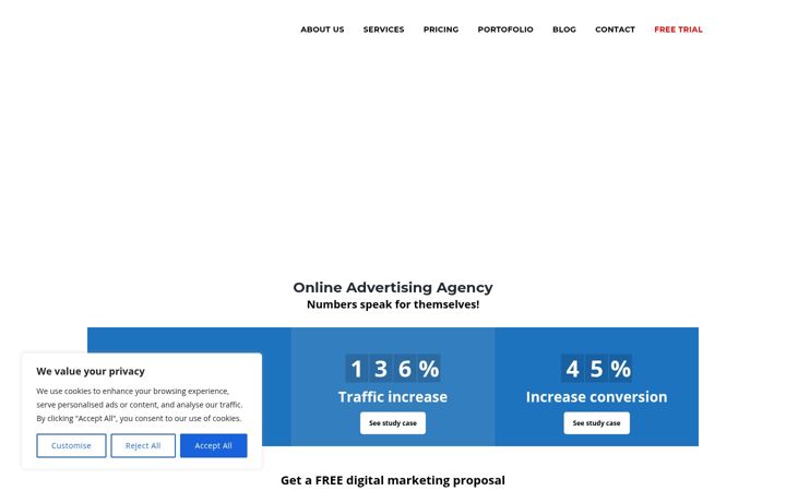Screenshot ta' advertisingonlineagency.com
