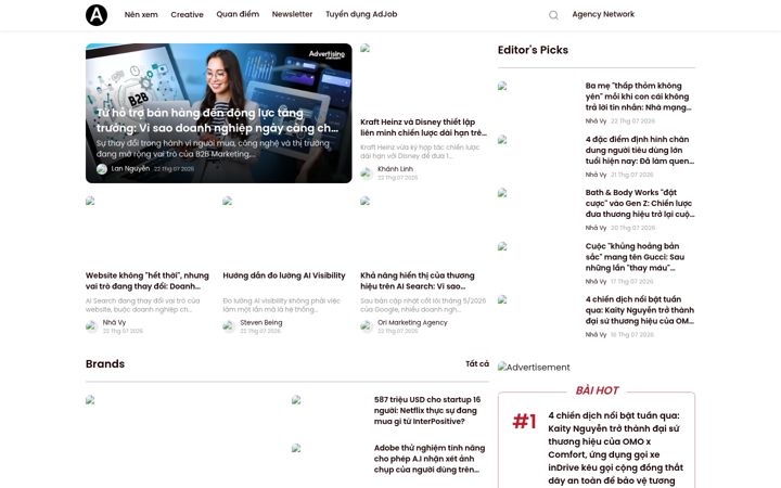 Screenshot of advertisingvietnam.com
