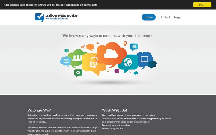 Screenshot of advertiso.de