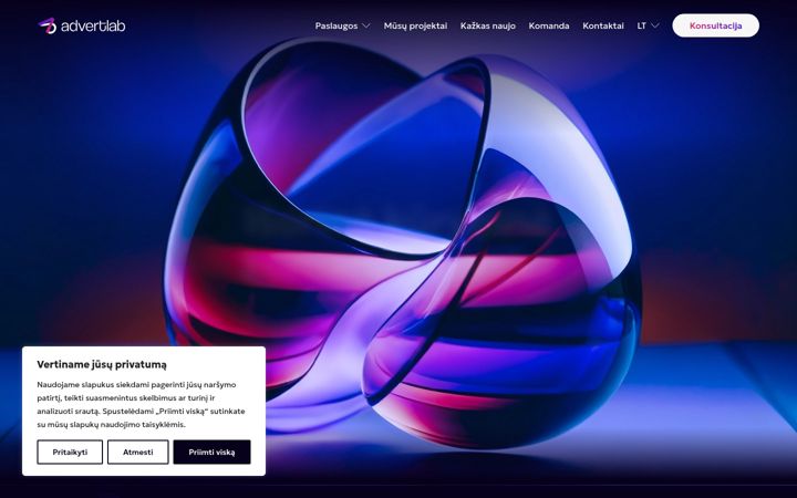 Screenshot of advertlab.lt