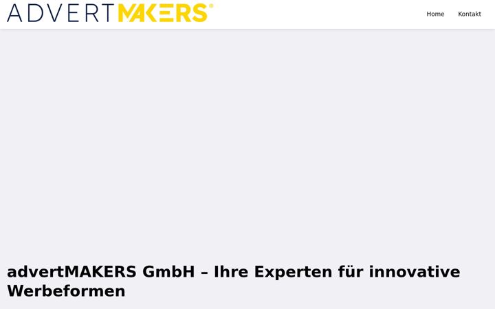 Screenshot of advertmakers.de