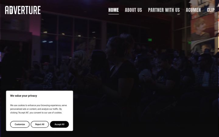 Screenshot of adverture.com