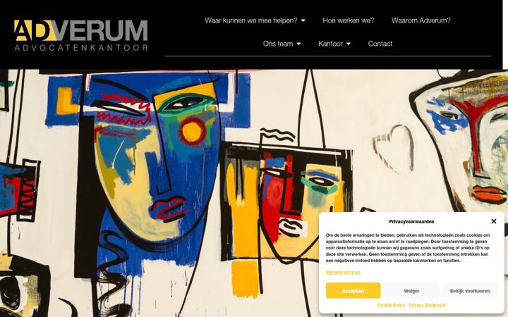 Screenshot of adverum.be