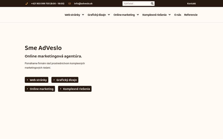 Snímek obrazovky adveslo.sk