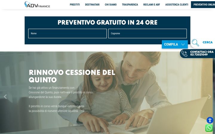 Screenshot of advfinance.eu