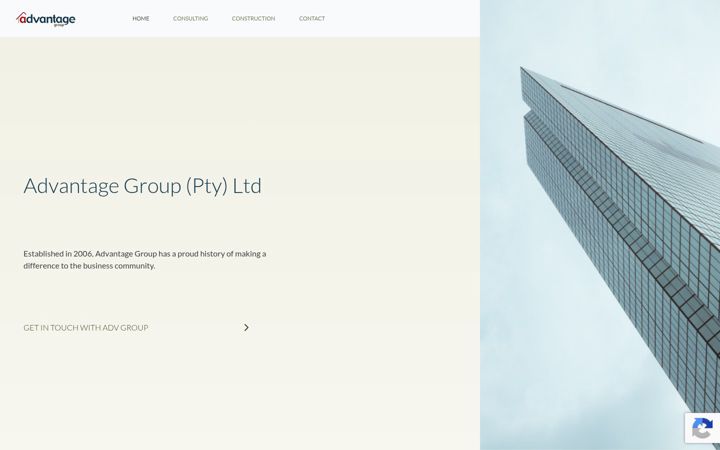 Screenshot of advgroup.co.za