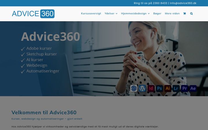 Screenshot of advice360.dk
