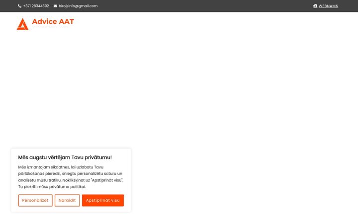 Screenshot of adviceaat.lv