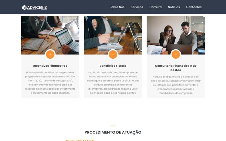 Capture d'écran de advicebiz.pt