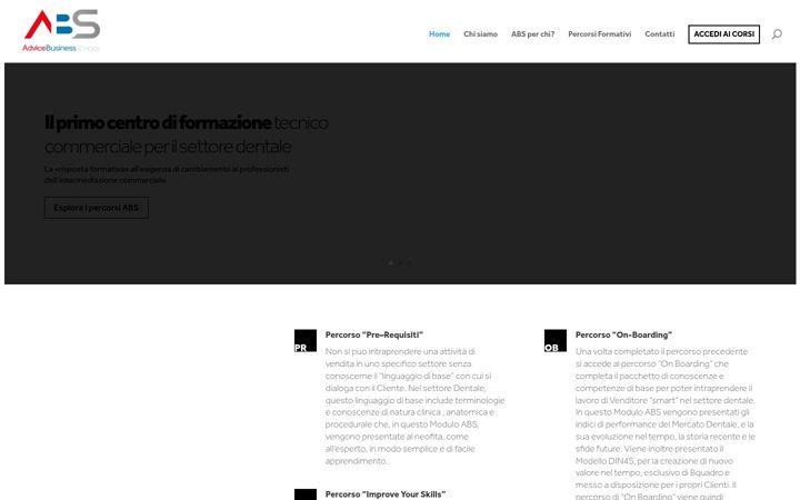 Screenshot of advicebusinessschool.com